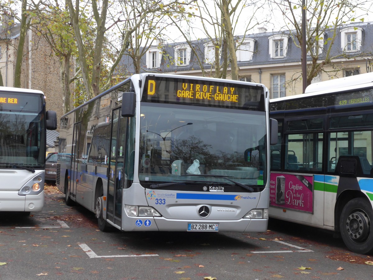 (167'214) - Keolis, Versailles - Nr. 333/BZ 288 MC - Mercedes am 17. November 2015 in Versailles, Chteau 