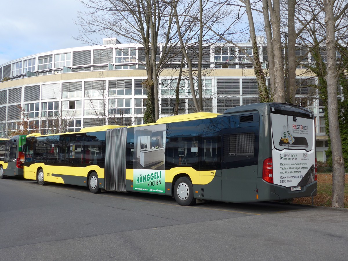 (167'592) - STI Thun - Nr. 166/BE 752'166 - Mercedes am 1. Dezember 2015 bei der Schifflndte Thun