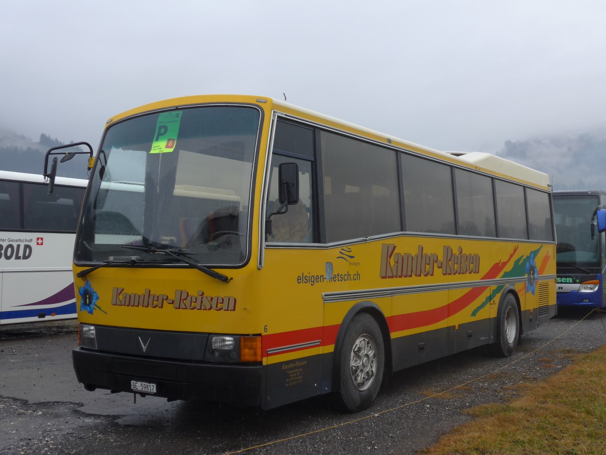 (168'311) - Kander-Reisen, Frutigen - Nr. 6/BE 59'817 - Vetter (ex AVG Grindelwald Nr. 18) am 9. Januar 2016 in Frutigen, Flugplatz