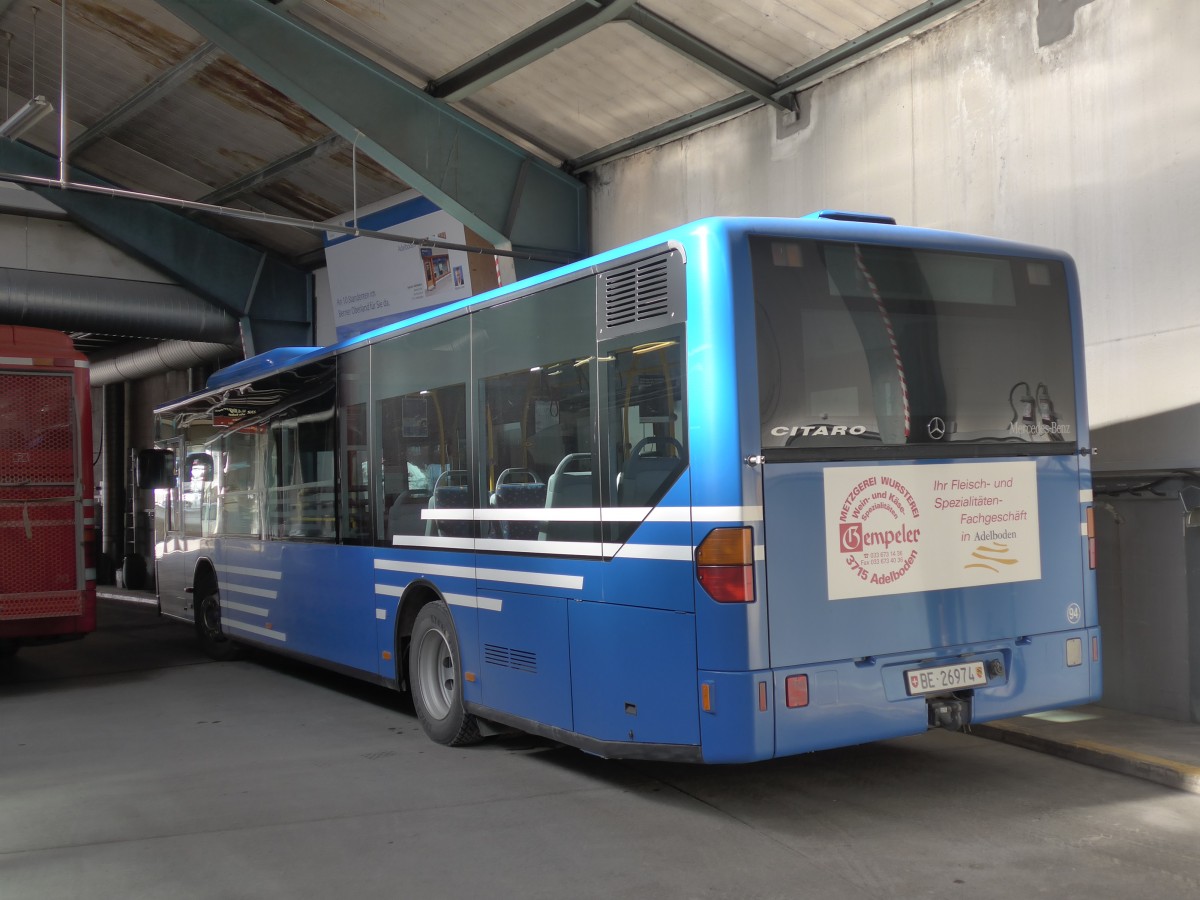 (168'849) - AFA Adelboden - Nr. 94/BE 26'974 - Mercedes am 22. Februar 2016 im Autobahnhof Adelboden