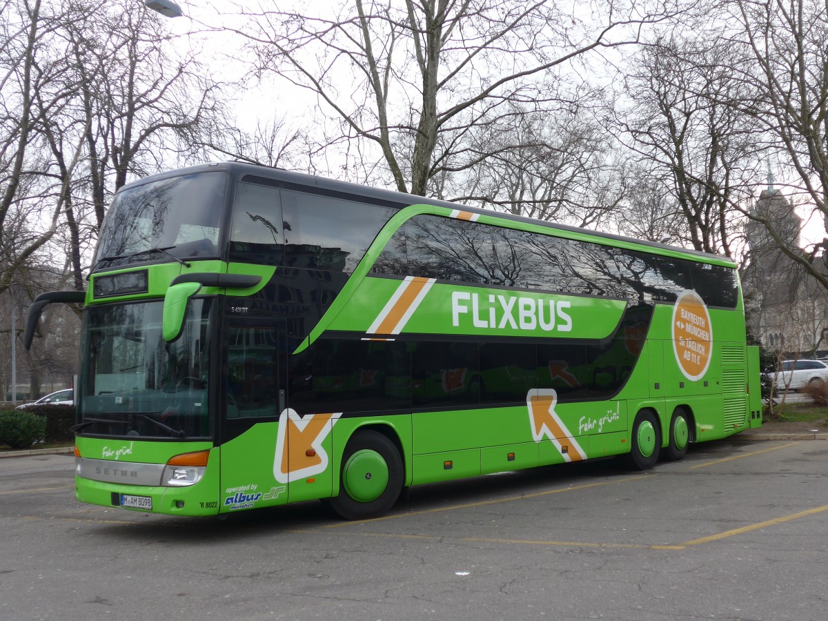 (168'855) - Aus Deutschland: Albus, Mnchen - Nr. M8022/M-AM 8098 - Setra am 24. Februar 2016 in Zrich, Sihlquai