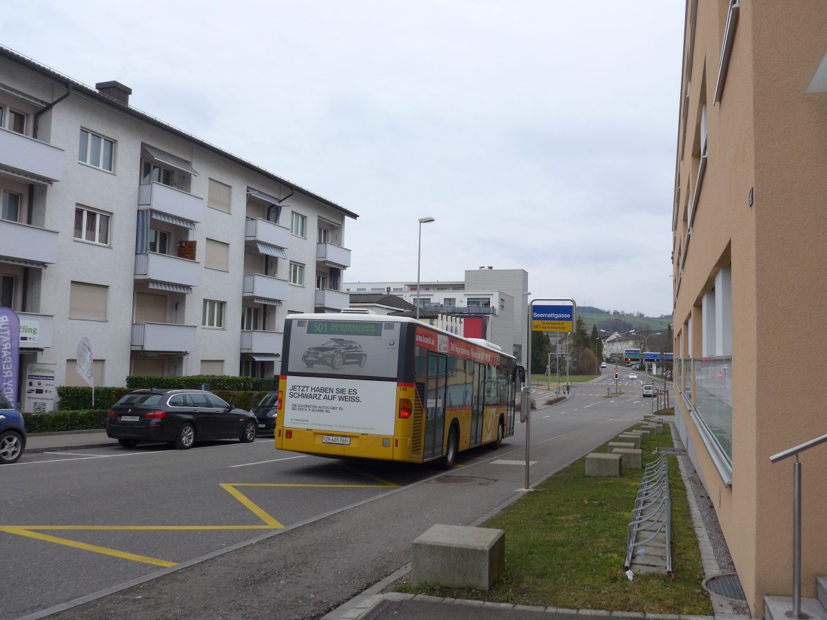 (168'879) - ASN Stadel - Nr. 198/ZH 401'766 - Mercedes am 24. Februar 2016 in Blach, Seemattgasse