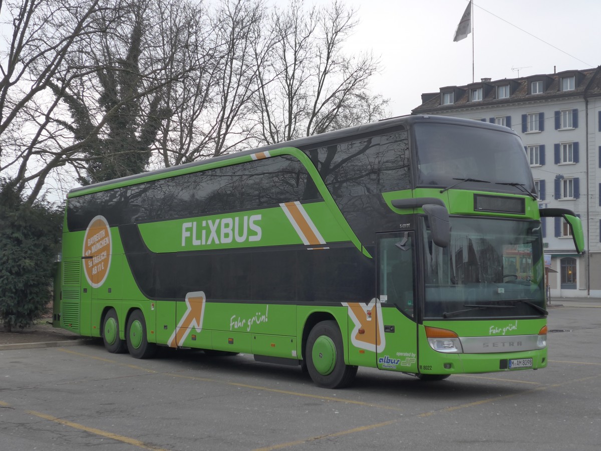 (168'940) - Aus Deutschland: Albus, Mnchen - Nr. M8022/M-AM 8098 - Setra am 27. Februar 2016 in Zrich, Sihlquai