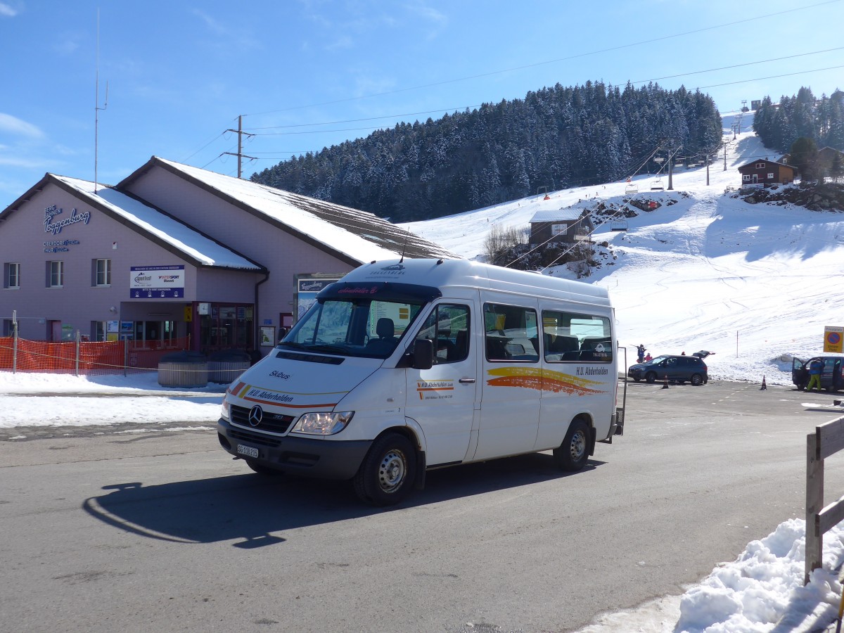 (168'962) - Abderhalden, Wildhaus - SG 118'215 - Mercedes am 27. Februar 2016 in Wildhaus, Talstation