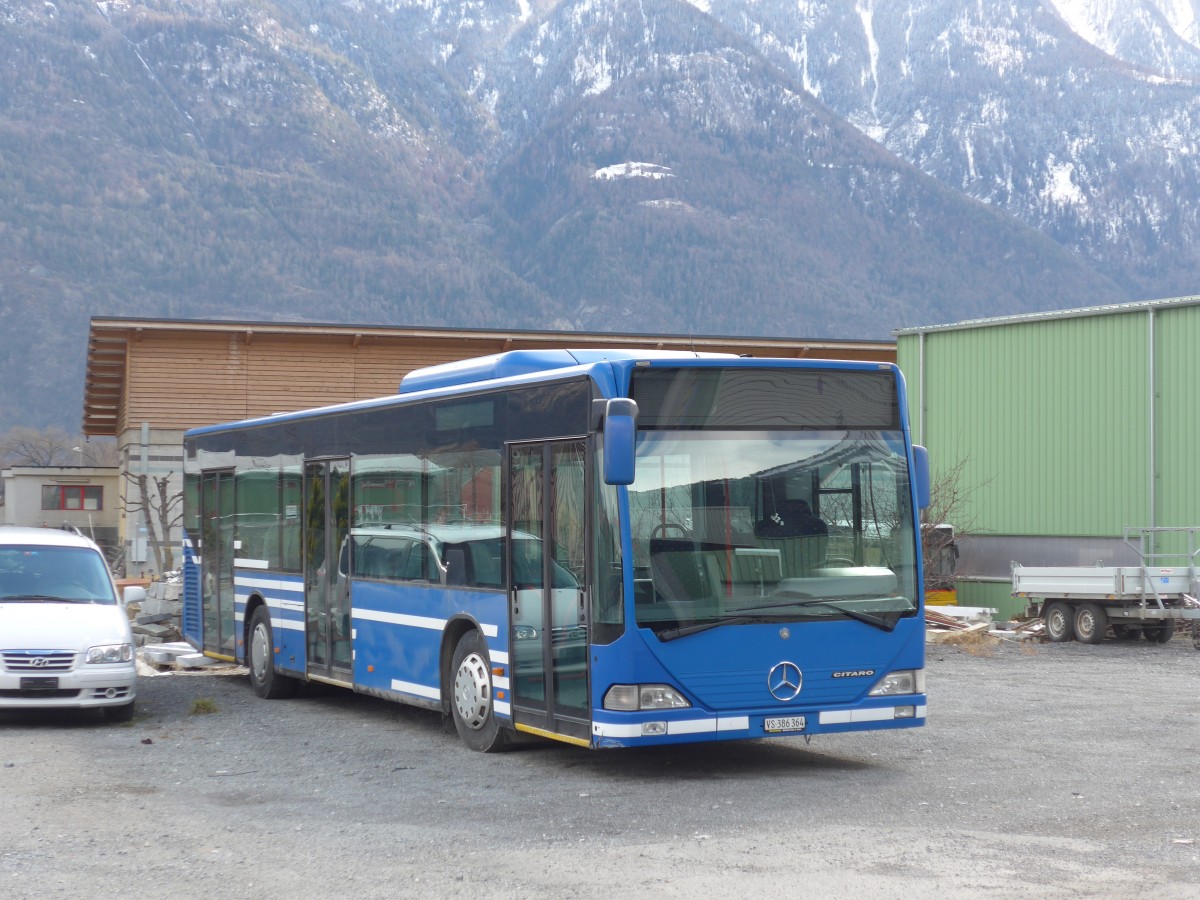 (169'037) - Buchard, Leytron - VS 386'364 - Mercedes (ex AFA Adelboden Nr. 91; ex AFA Adelboden Nr. 2) am 6. Mrz 2016 in Leytron, Garage