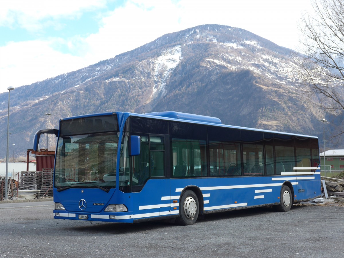 (169'038) - Buchard, Leytron - VS 386'364 - Mercedes (ex AFA Adelboden Nr. 91; ex AFA Adelboden Nr. 2) am 6. Mrz 2016 in Leytron, Garage