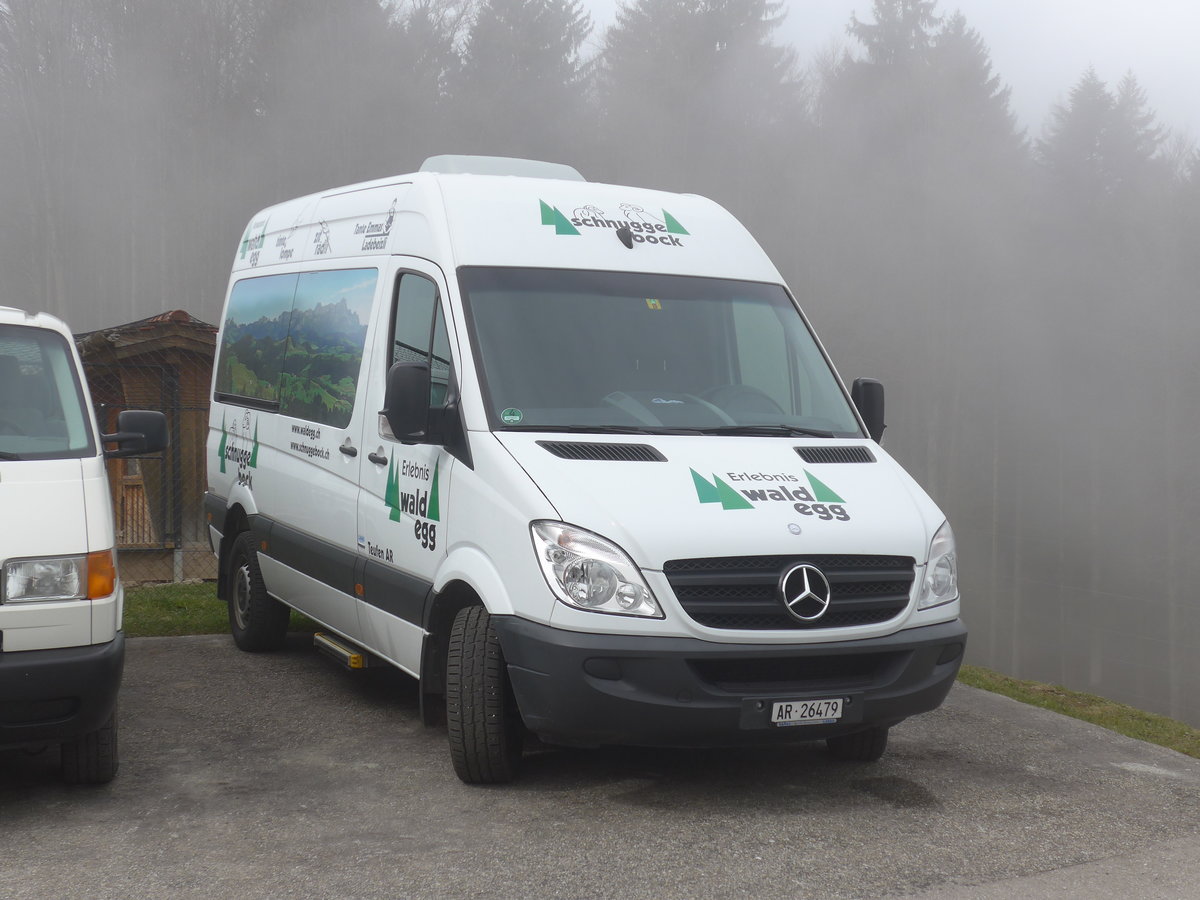 (169'650) - Restaurant Waldegg, Teufen - AR 26'479 - Mercedes am 2. April 2016 in Teufen, Restaurant Waldegg