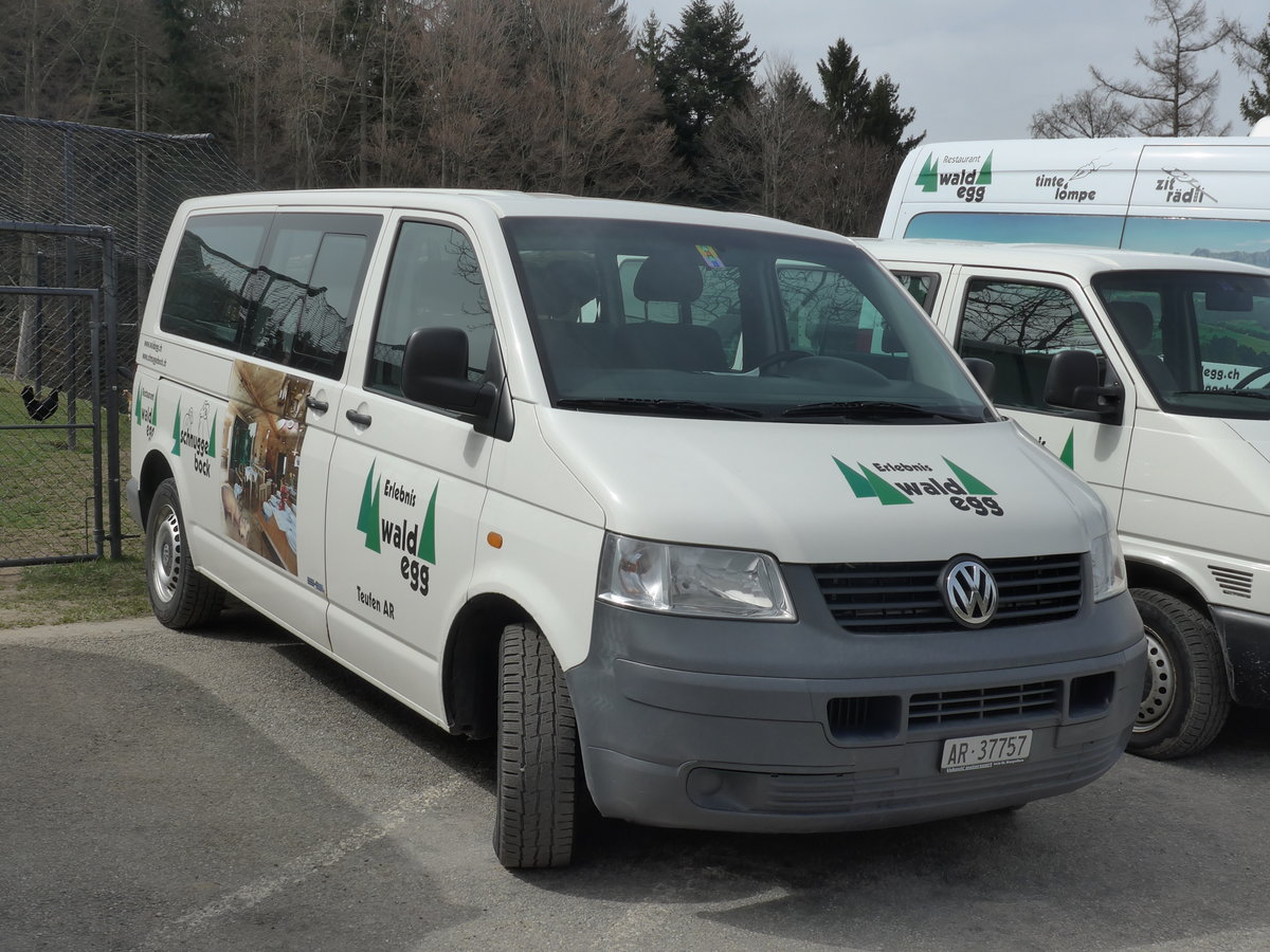 (169'667) - Restaurant Waldegg, Teufen - AR 37'757 - VW am 2. April 2016 in Teufen, Restaurant Waldegg