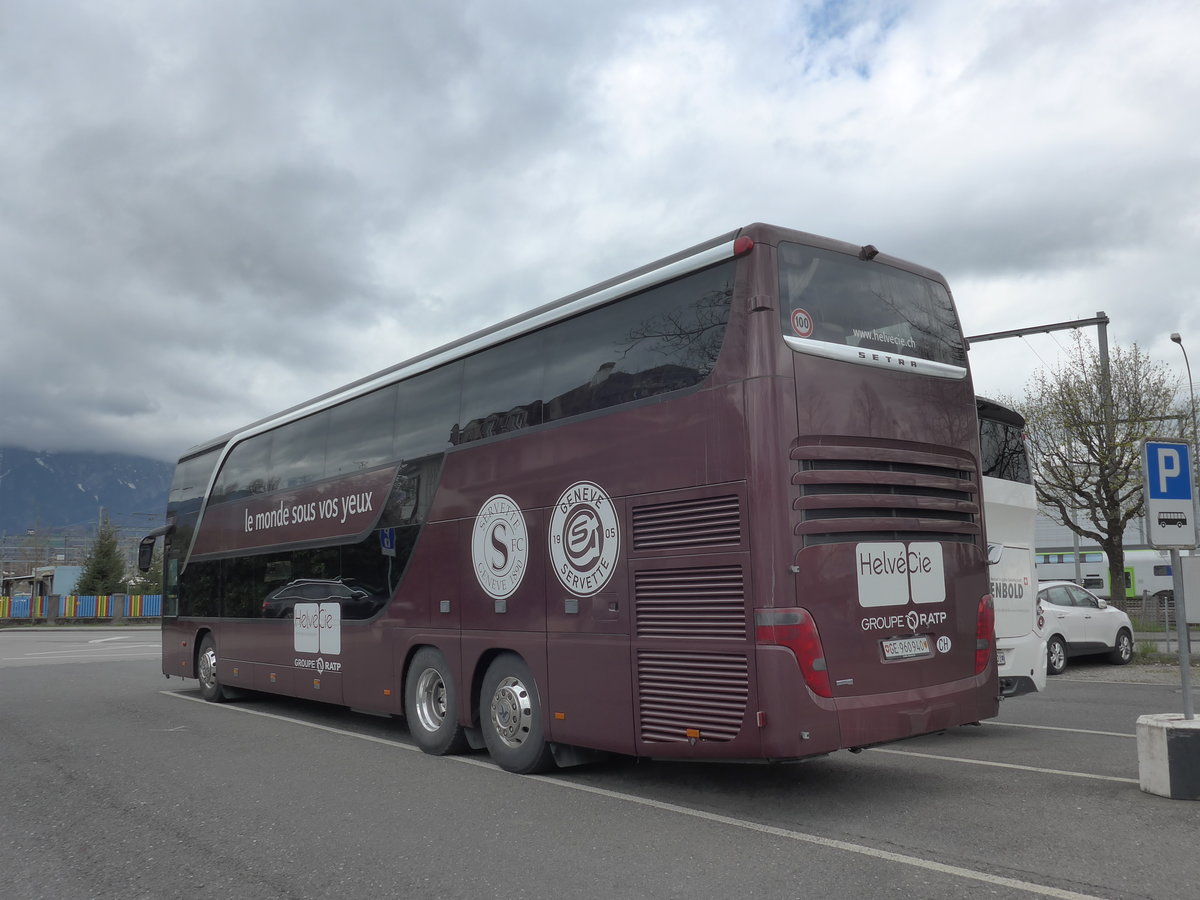 (169'790) - HelvCie, Genve - GE 960'940 - Setra am 7. April 2016 in Thun, Seestrasse