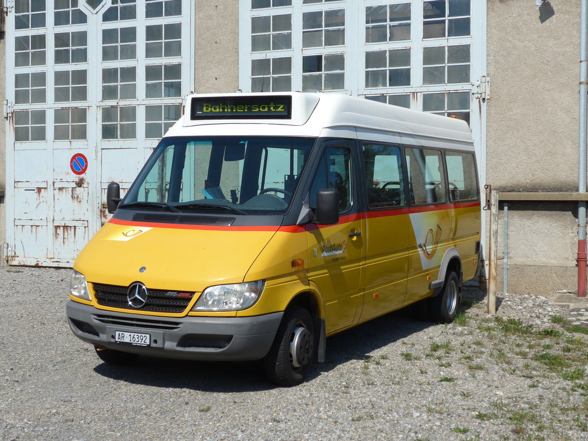 (169'910) - AB Herisau - AR 16'392 - Mercedes am 12. April 2016 in Heiden, Postgarage