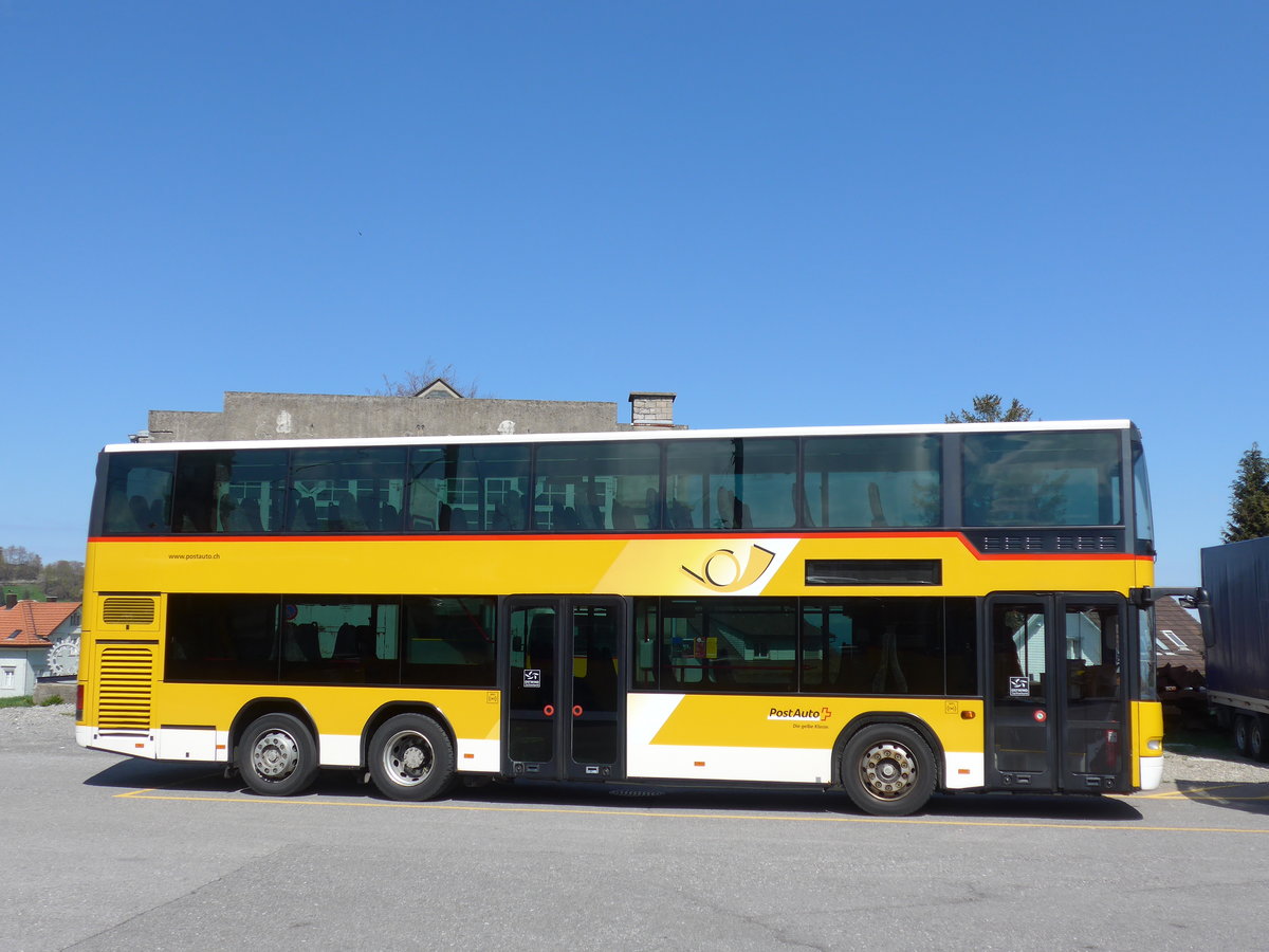 (169'920) - PostAuto Ostschweiz - AR 14'841 - Neoplan (ex P 27'019) am 12. April 2016 in Heiden, Garage