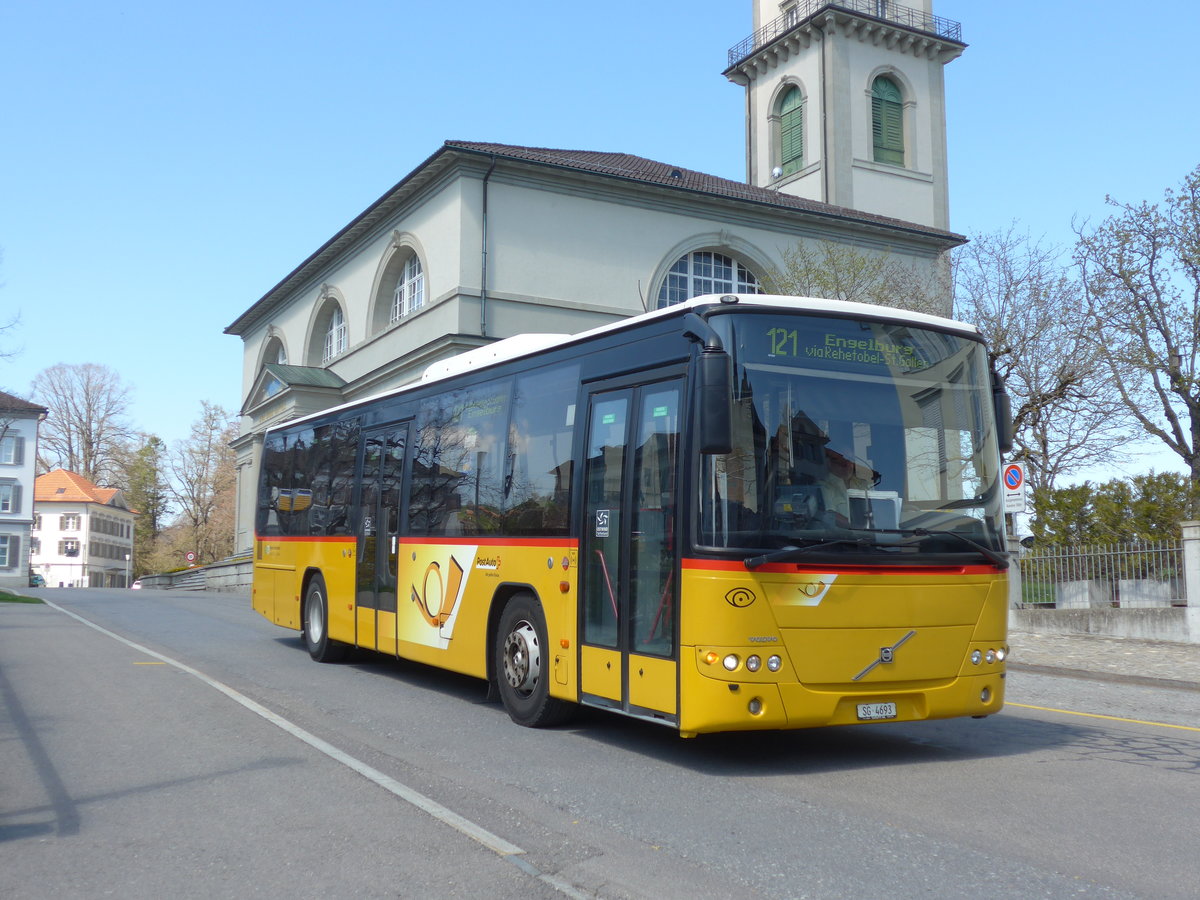 (169'939) - Casutt, Gossau - SG 4693 - Volvo am 12. April 2016 in Heiden, Post