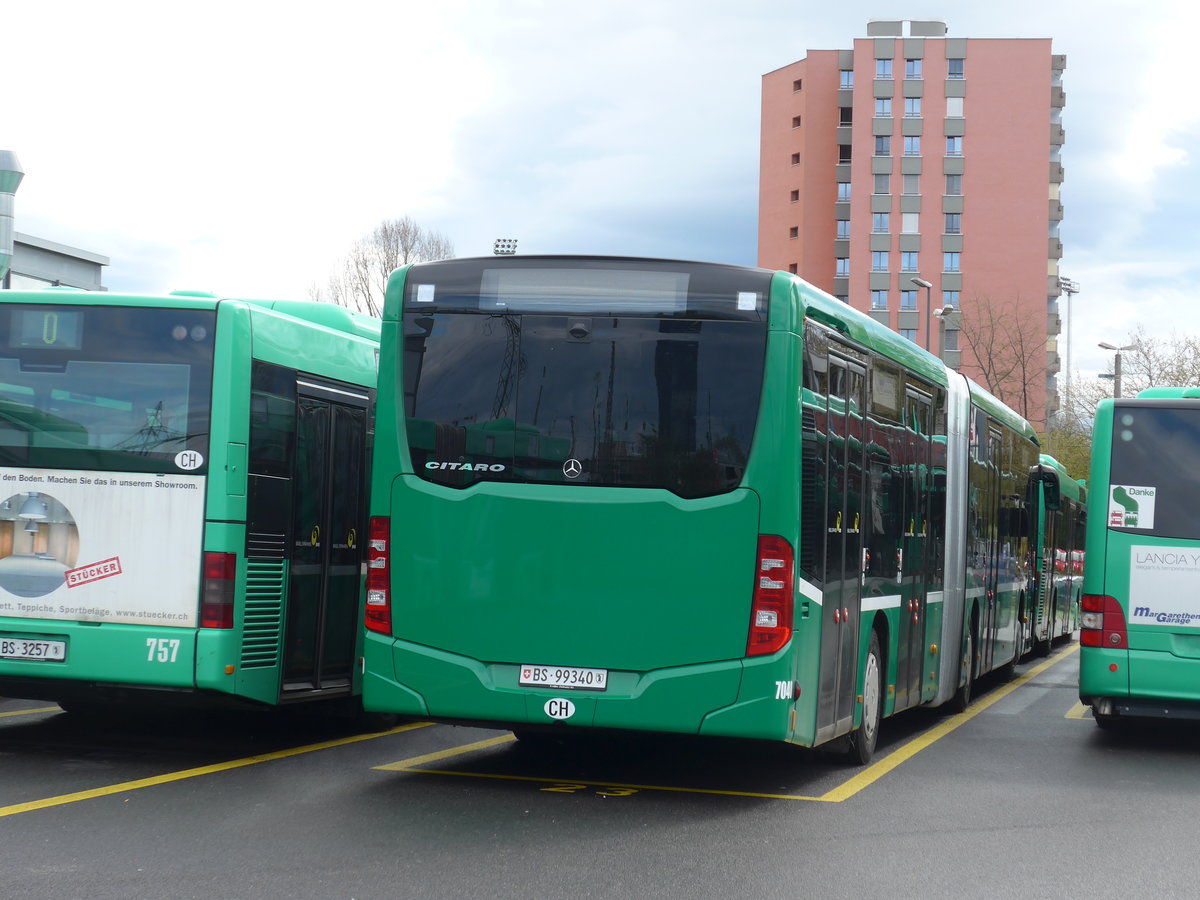 (170'093) - BVB Basel - Nr. 7040/BS 99'340 - Mercedes am 16. April 2016 in Basel, Garage Rankstrasse