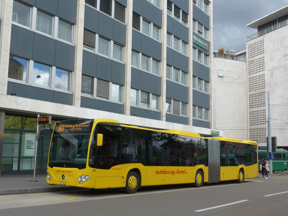 (170'138) - AAGL Liestal - Nr. 82/BL 7222 - Mercedes am 16. April 2016 in Basel, Aeschenplatz