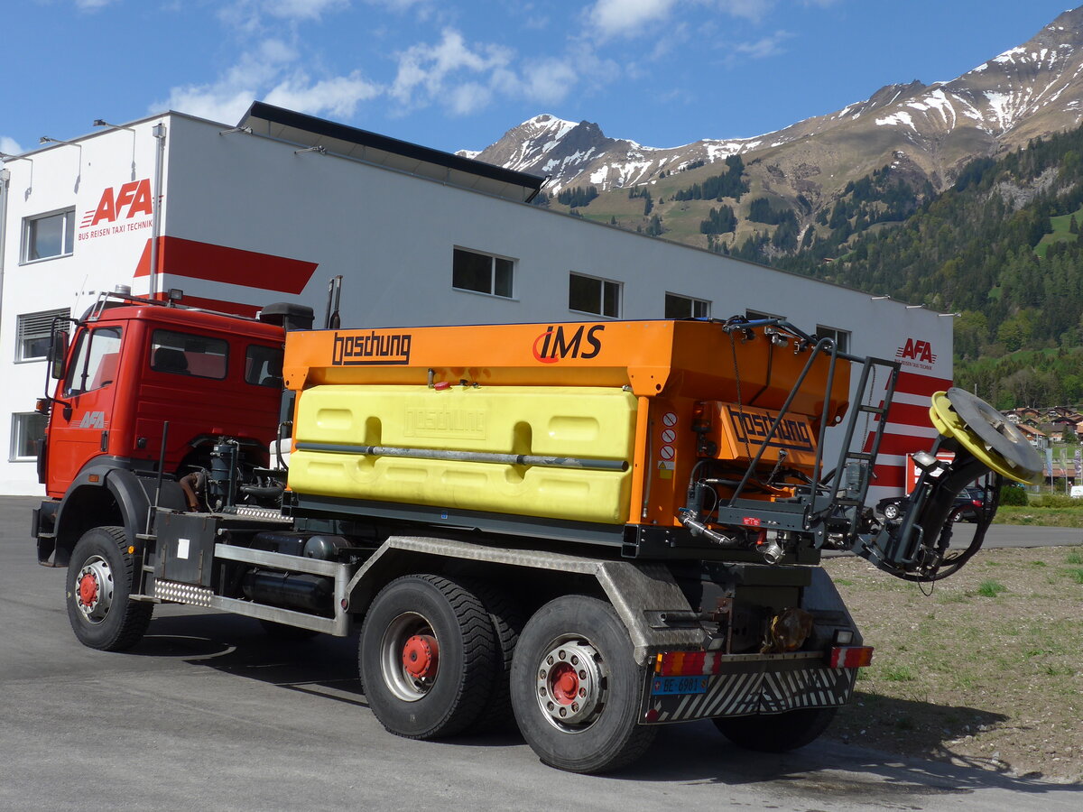 (170'412) - AFA Adelboden - BE 6981 - Mercedes am 10. Mai 2016 in Frutigen, Garage