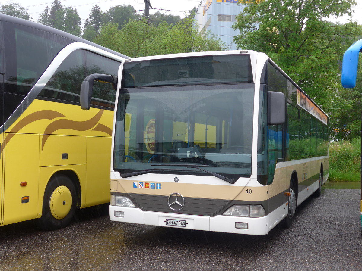 (170'537) - AZZK Zollikon - Nr. 40/ZH 447'040 - Mercedes (ex Welti-Furrer, Zrich Nr. 92) am 13. Mai 2016 in Kloten, EvoBus