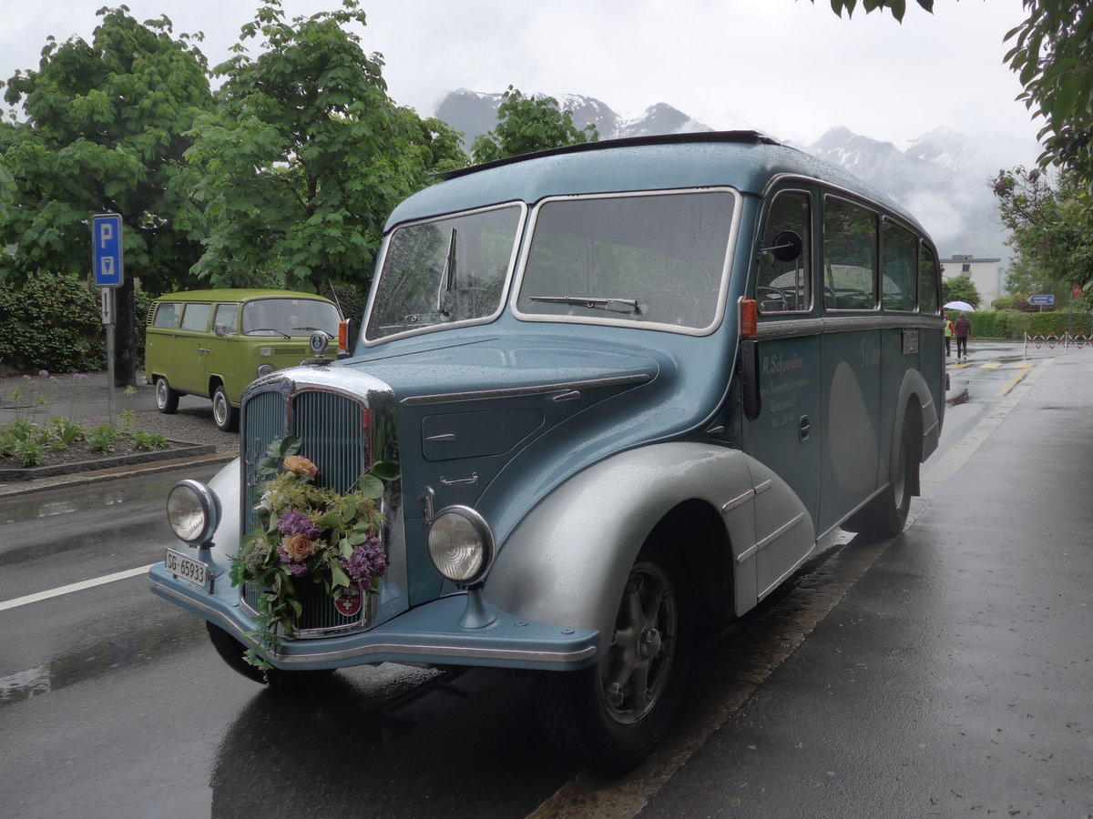 (170'618) - Schneider, Ermenswil - SG 65'933 - Saurer/Lauber am 14. Mai 2016 in Sarnen, OiO