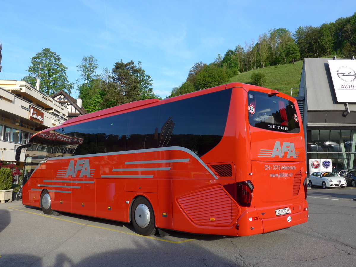 (171'207) - AFA Adelboden - Nr. 15/BE 26'702 - Setra am 20. Mai 2016 in Sihlbrugg, Hotel Lwen