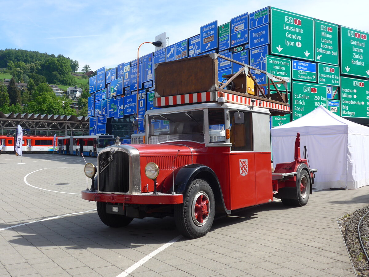 (171'248) - WV Winterthur - Saurer/Saurer (ex Bus Nr. 2) am 22. Mai 2016 in Luzern, Verkehrshaus