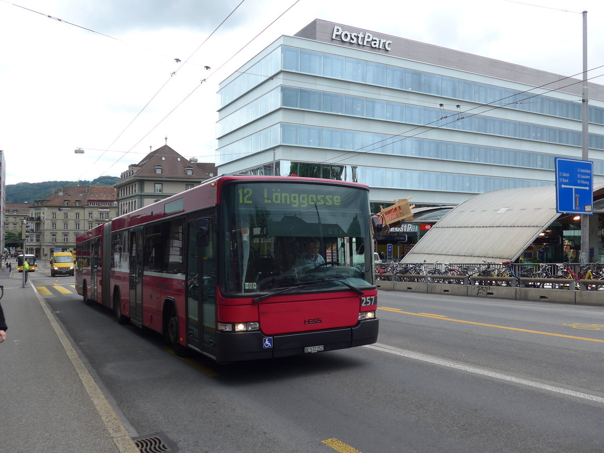 (171'837) - Bernmobil, Bern - Nr. 257/BE 572'257 - Volvo/Hess am 13. Juni 2016 in Bern, Schanzenstrasse