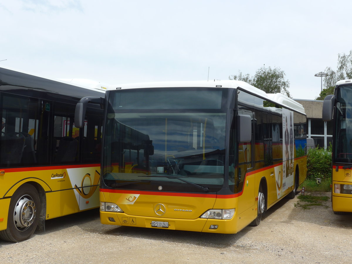 (172'174) - CarPostal Ouest - VD 510'263 - Mercedes am 25. Juni 2016 in Yverdon, Garage