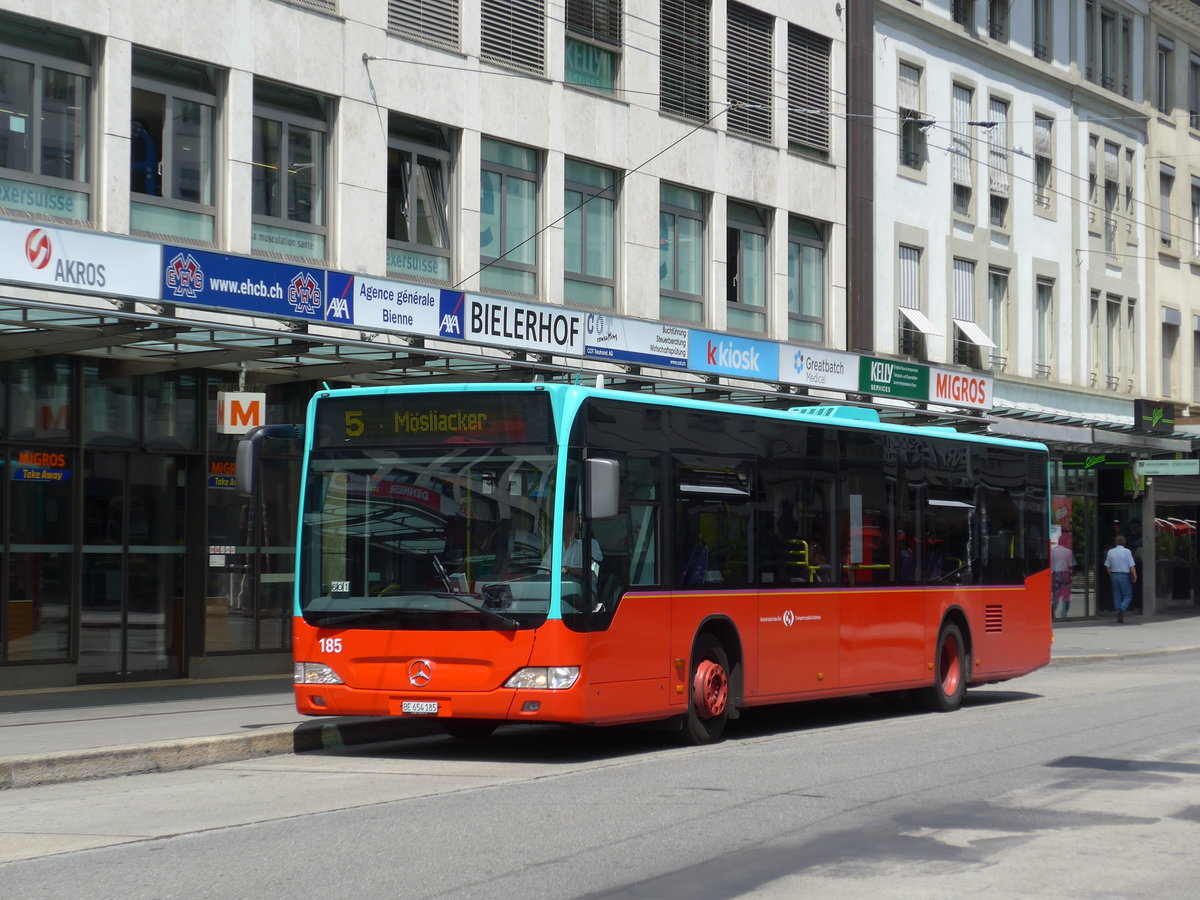 (173'585) - VB Biel - Nr. 185/BE 654'185 - Mercedes am 1. August 2016 in Biel, Guisanplatz