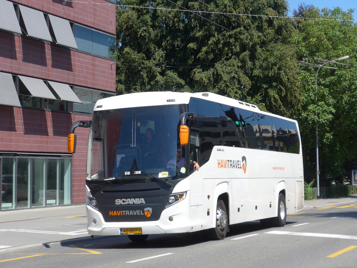 (173'779) - Aus Holland: Havi Travel, Loenen - Nr. 376/40-BDT-3 - Scania/Higer am 8. August 2016 in Luzern, Maihof