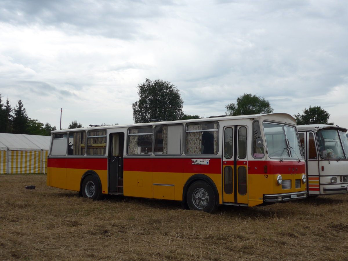 (174'072) - Aus der Schweiz: Trb, Oberrieden - Nr. 12/ZH 69'651 - FBW/R&J (ex Ryffel, Uster Nr. 12) am 20. August 2016 in Bsingen, Bahnhof