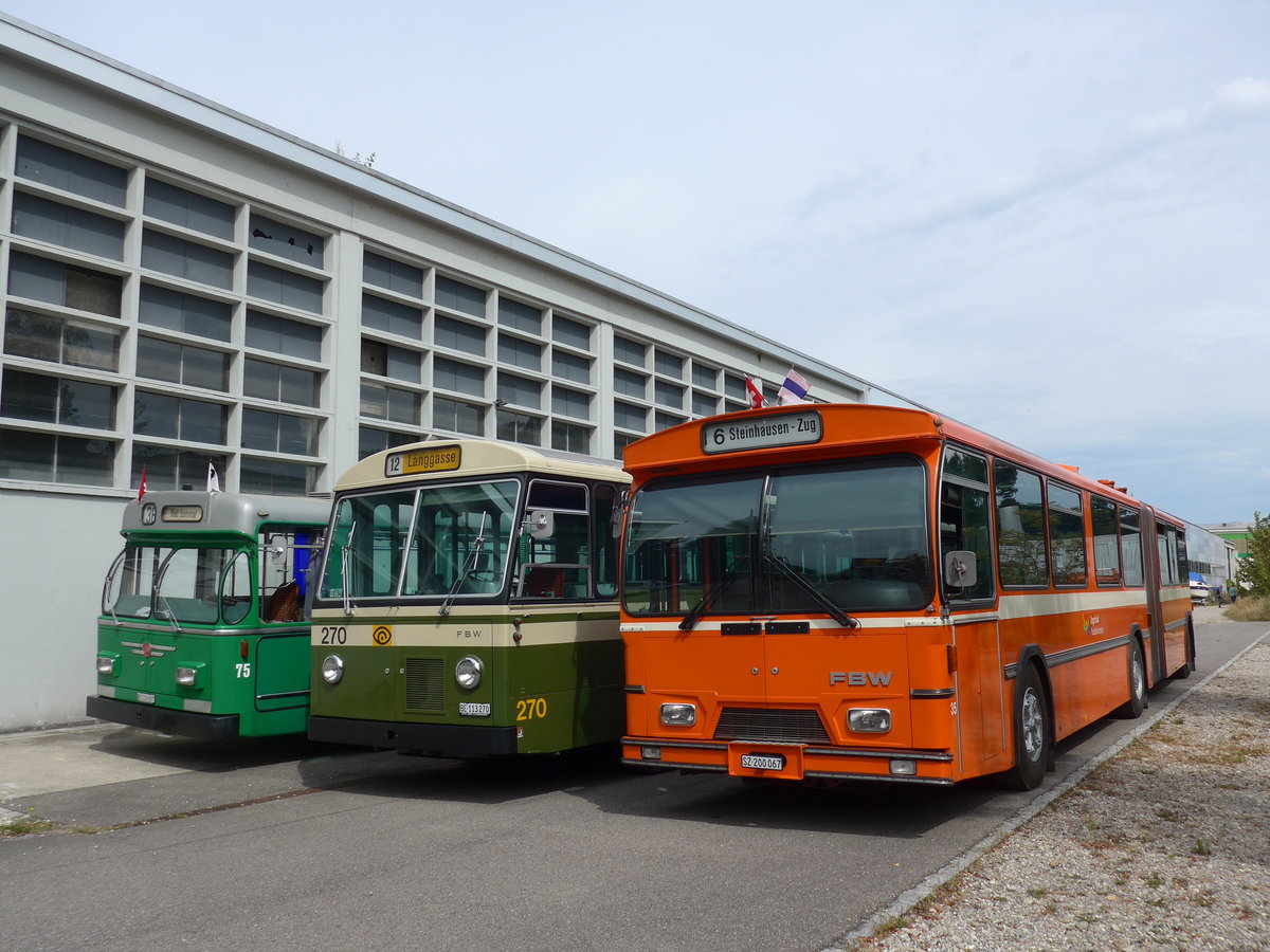 (174'535) - ZVB Zug (RWB) - Nr. 35/SZ 200'067 - FBW/Hess am 4. September 2016 in Aarberg, Halle TVB