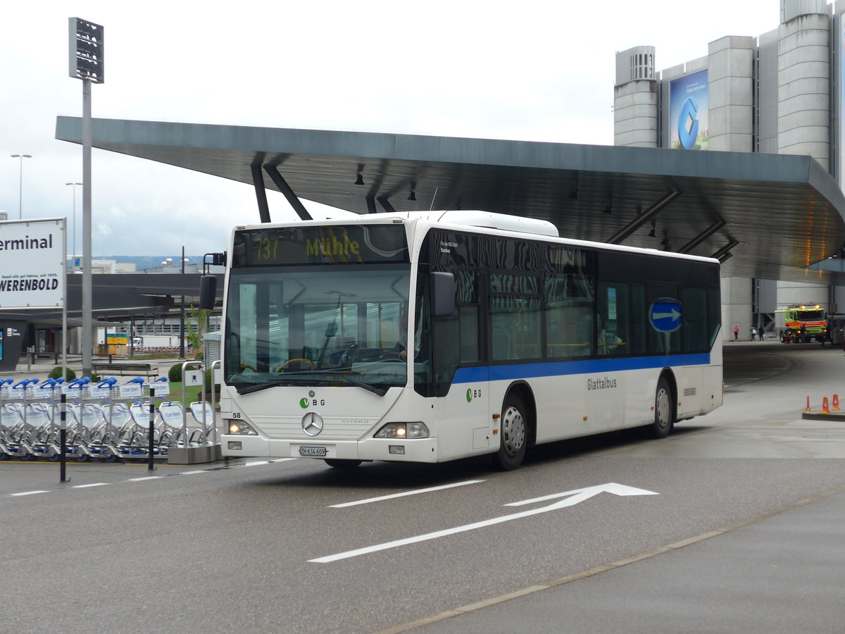 (174'604) - Welti-Furrer, Bassersdorf - Nr. 58/ZH 634'609 - Mercedes (ex Frhlich, Zrich Nr. 609) am 5. September 2016 in Zrich, Flughafen