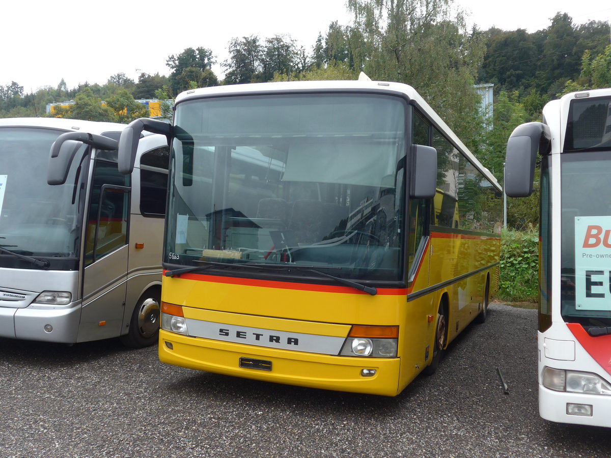 (174'622) - PostAuto Wallis - Setra (ex Anthamatten, Saas-Almagell) am 5. September 2016 in Kloten, EvoBus