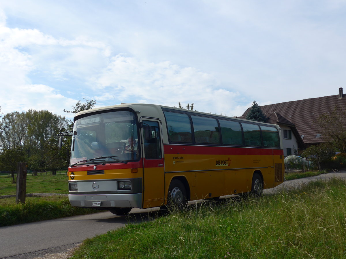 (174'904) - Buzzi, Bern - BE 910'789 - Mercedes (ex Mattli, Wassen) am 11. September 2016 in Murzelen, Murzelenstrasse