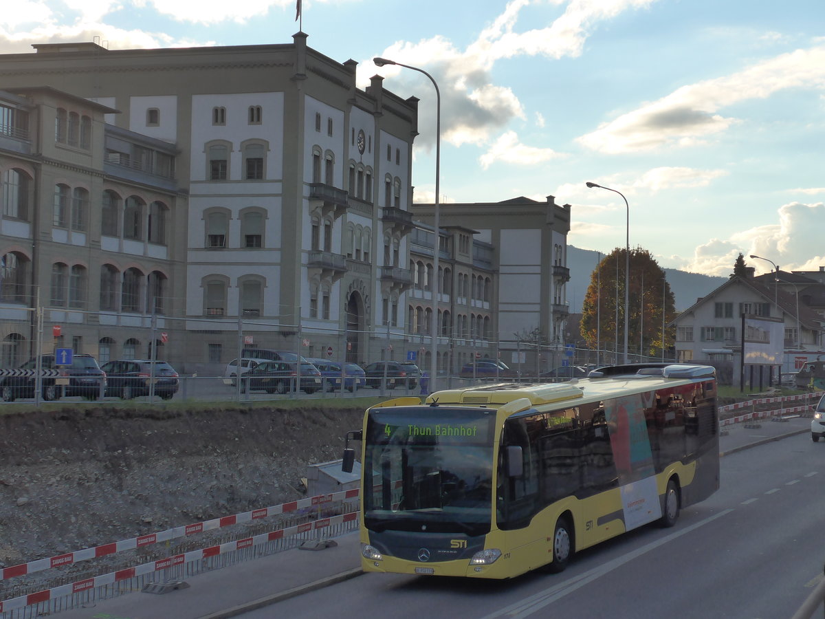 (176'205) - STI Thun - Nr. 178/BE 752'178 - Mercedes am 21. Oktober 2016 in Thun, Allmendstrasse