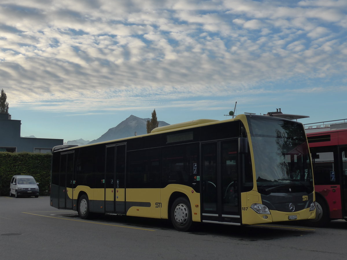 (176'212) - STI Thun - Nr. 187/BE 804'187 - Mercedes am 22. Oktober 2016 bei der Schifflndte Thun