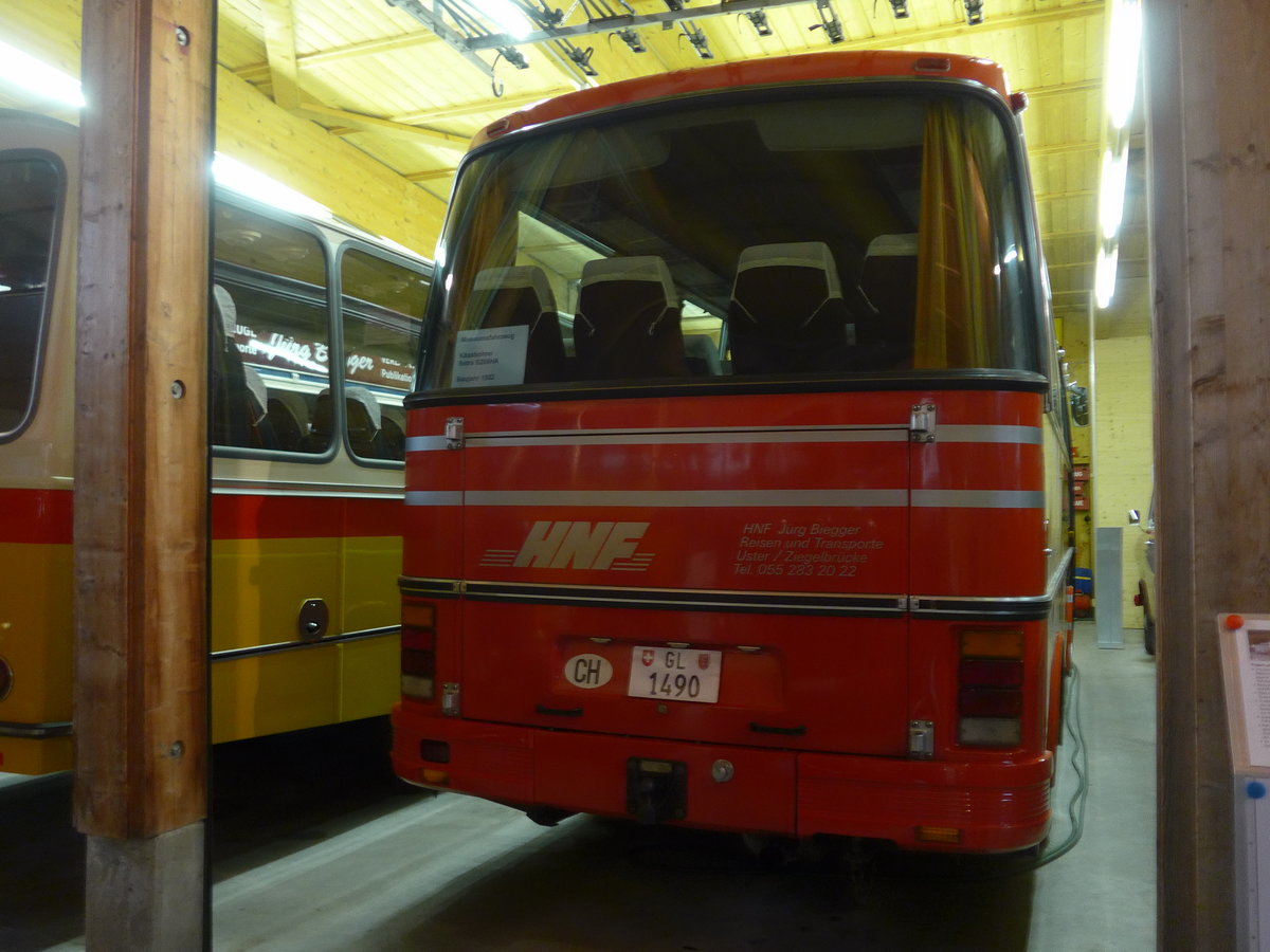 (176'301) - Biegger, Uster - Nr. 31/GL 1490 - Setra (ex AFA Adelboden Nr. 31; ex AFA Adelboden Nr. 10; ex Frhlich, Zrich) am 23. Oktober 2016 in Ziegelbrcke, Museum