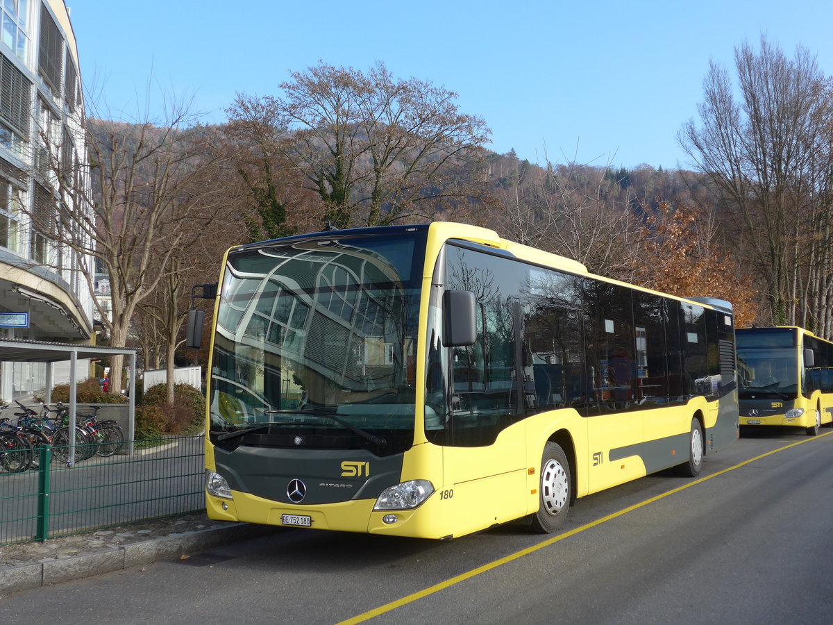 (176'822) - STI Thun - Nr. 180/BE 752'180 - Mercedes am 29. November 2016 bei der Schifflndte Thun