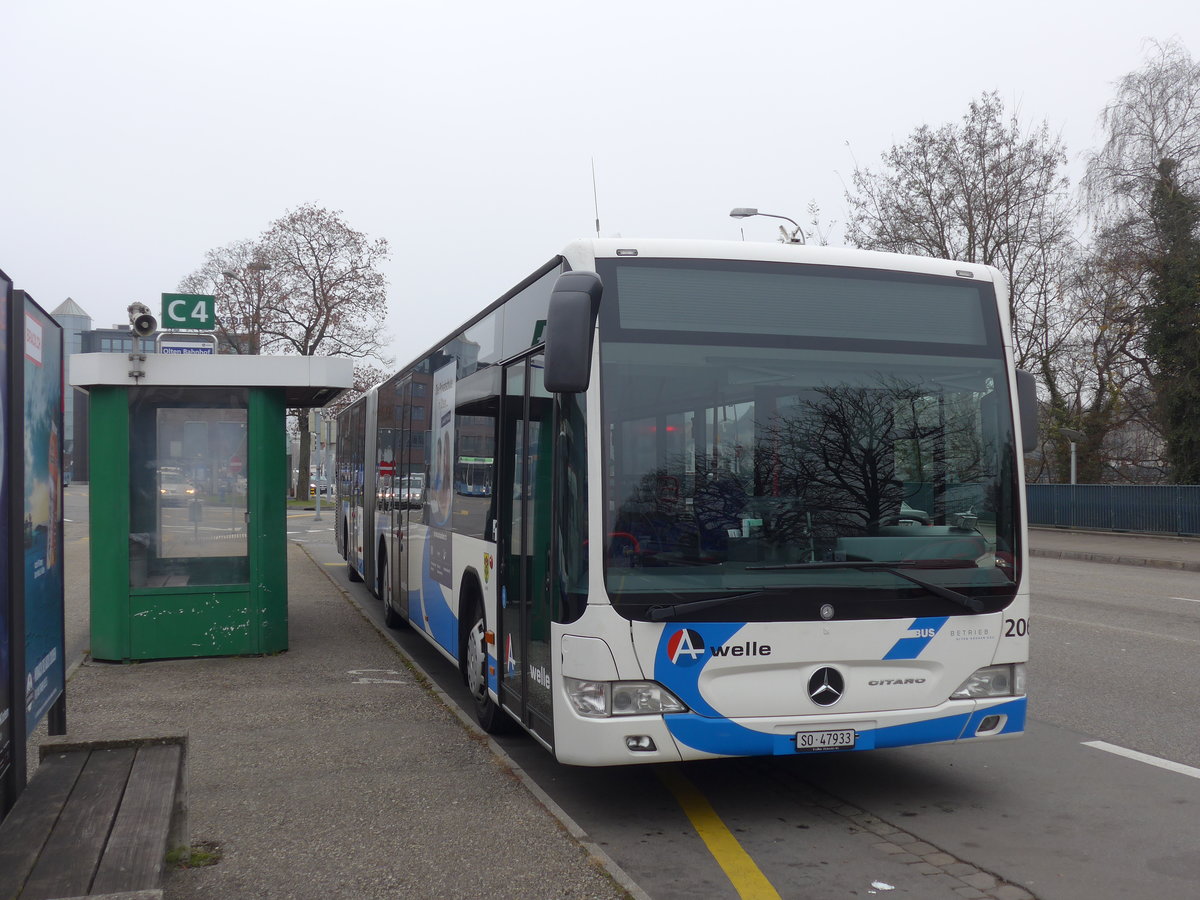 (176'863) - BOGG Wangen b.O. - Nr. 206/SO 47'933 - Mercedes am 5. Dezember 2016 beim Bahnhof Olten