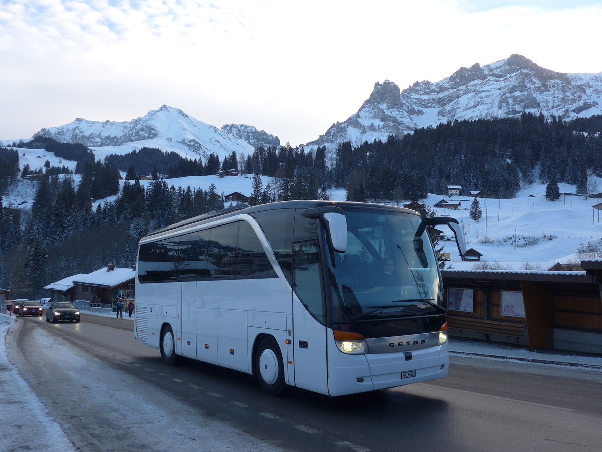 (177'677) - Gu Travel, Neuendorf - SO 38'661 - Setra am 7. Januar 2017 in Adelboden, Oey