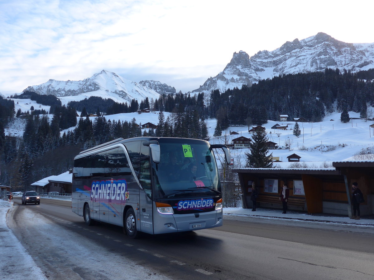 (177'724) - Schneider, Kirchberg - BE 3216 - Setra am 7. Januar 2017 in Adelboden, Oey