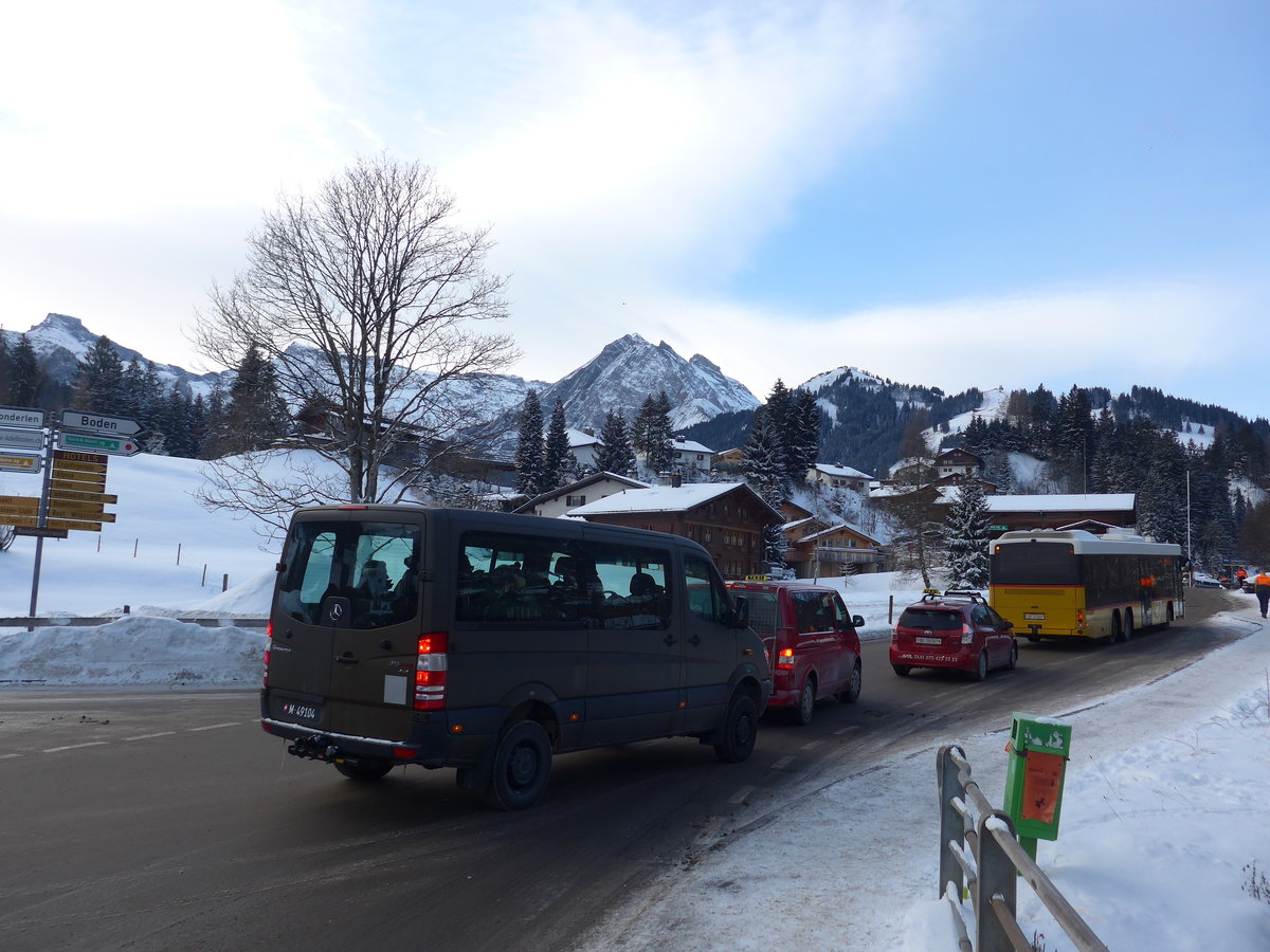 (177'733) - Schweizer Armee - M+49'104 - Mercedes am 7. Januar 2017 in Adelboden, Oey