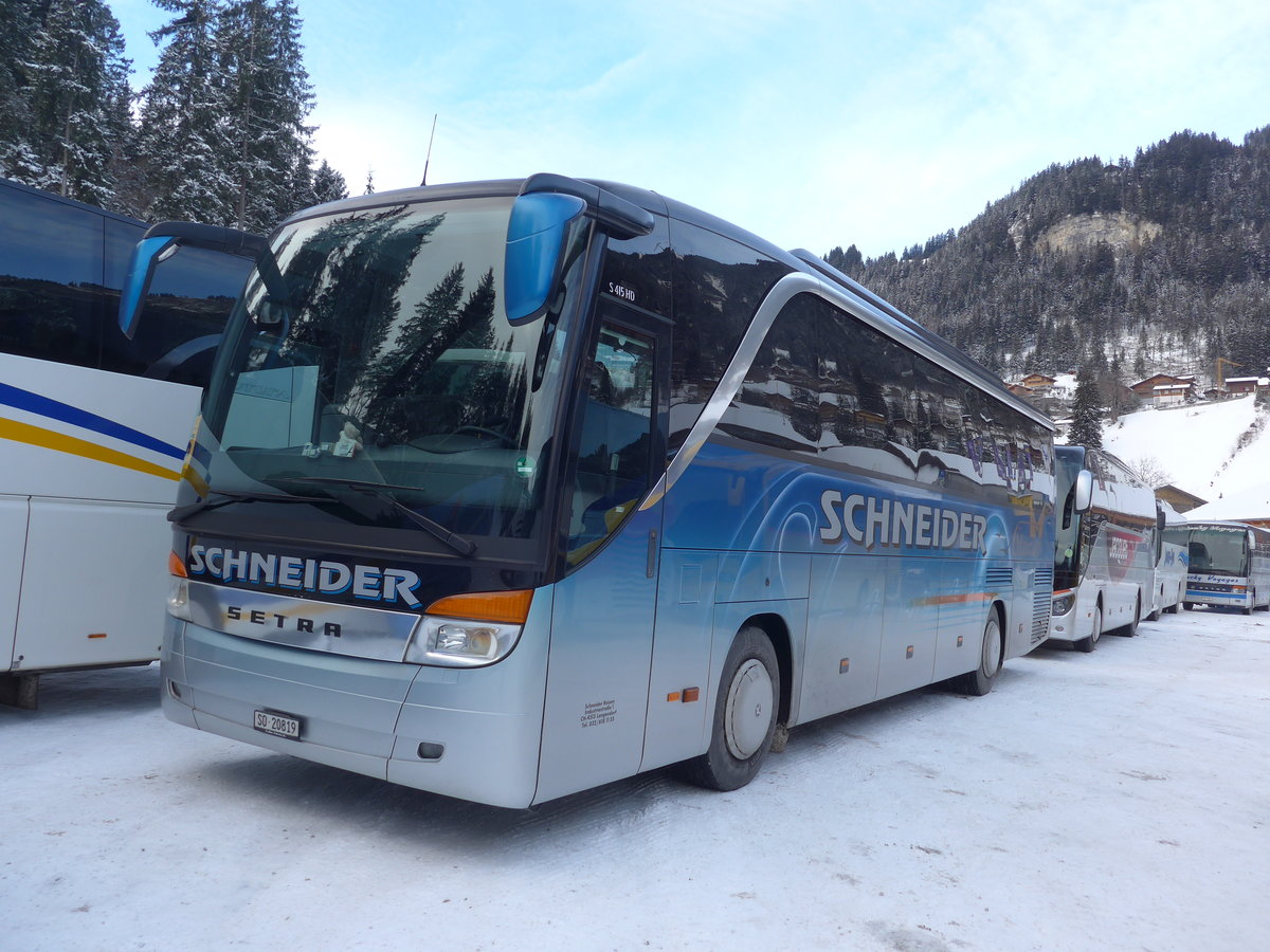 (177'775) - Schneider, Langendorf - SO 20'819 - Setra am 7. Januar 2017 in Adelboden, ASB