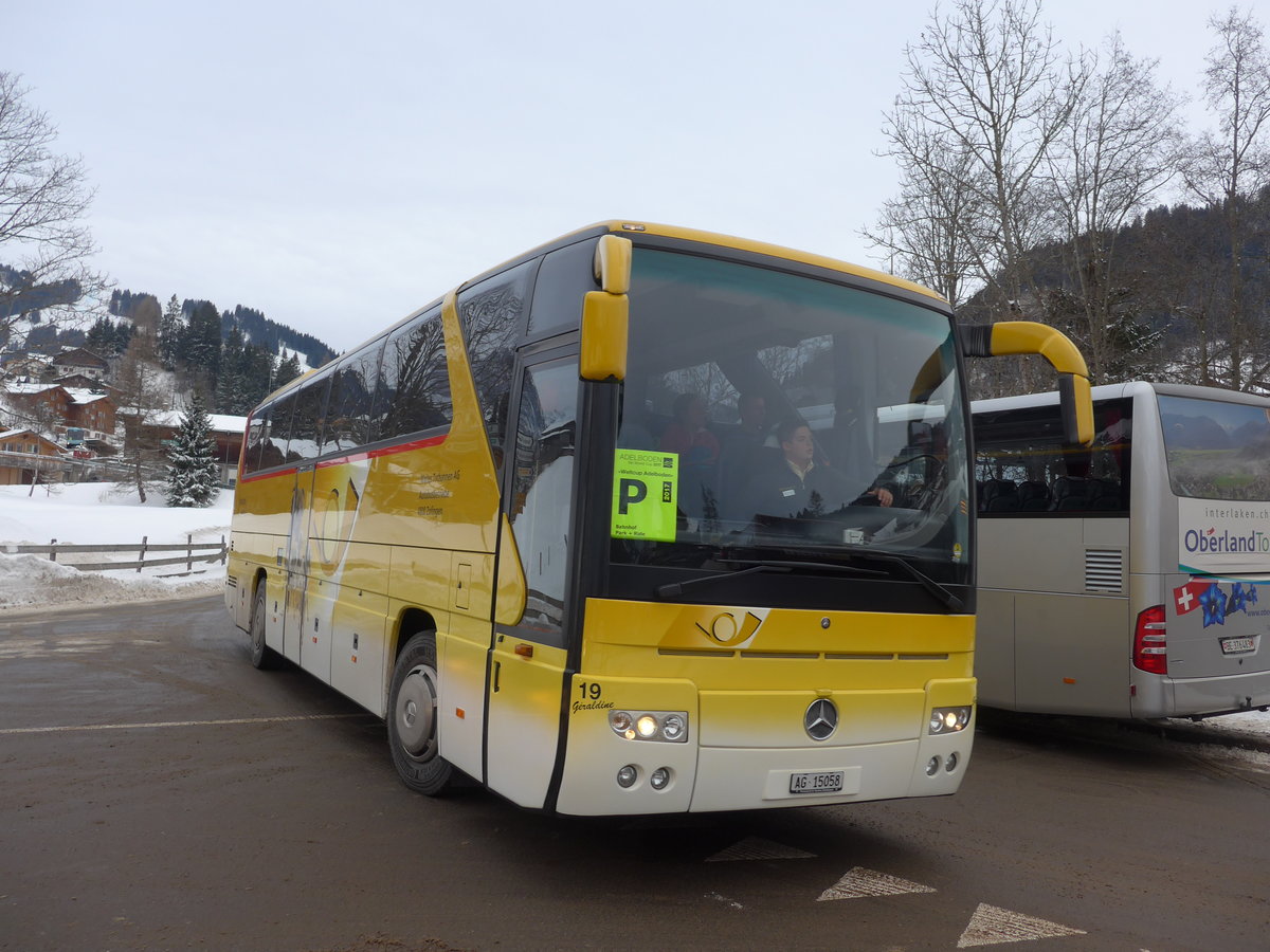 (177'893) - Tschannen, Zofingen - Nr. 19/AG 15'058 - Mercedes am 7. Januar 2017 in Adelboden, Oey