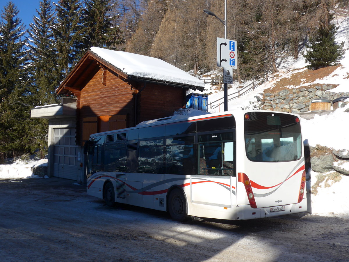 (178'097) - Michel, Vissoie - VS 427'437 - Van Hool (ex CAM Monaco/MC) am 21. Januar 2017 in Chandolin, Post