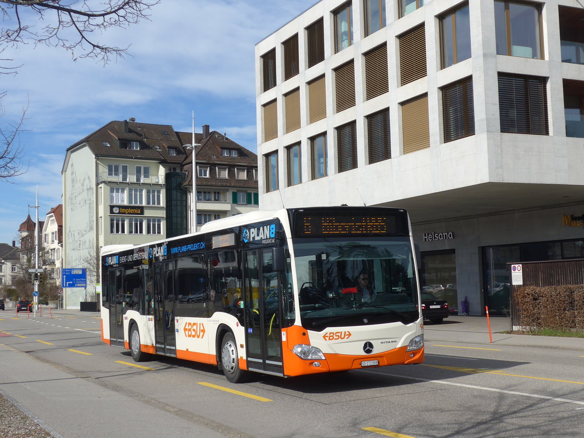(178'814) - BSU Solothurn - Nr. 98/SO 172'098 - Mercedes am 4. Mrz 2017 beim Hauptbahnhof Solothurn
