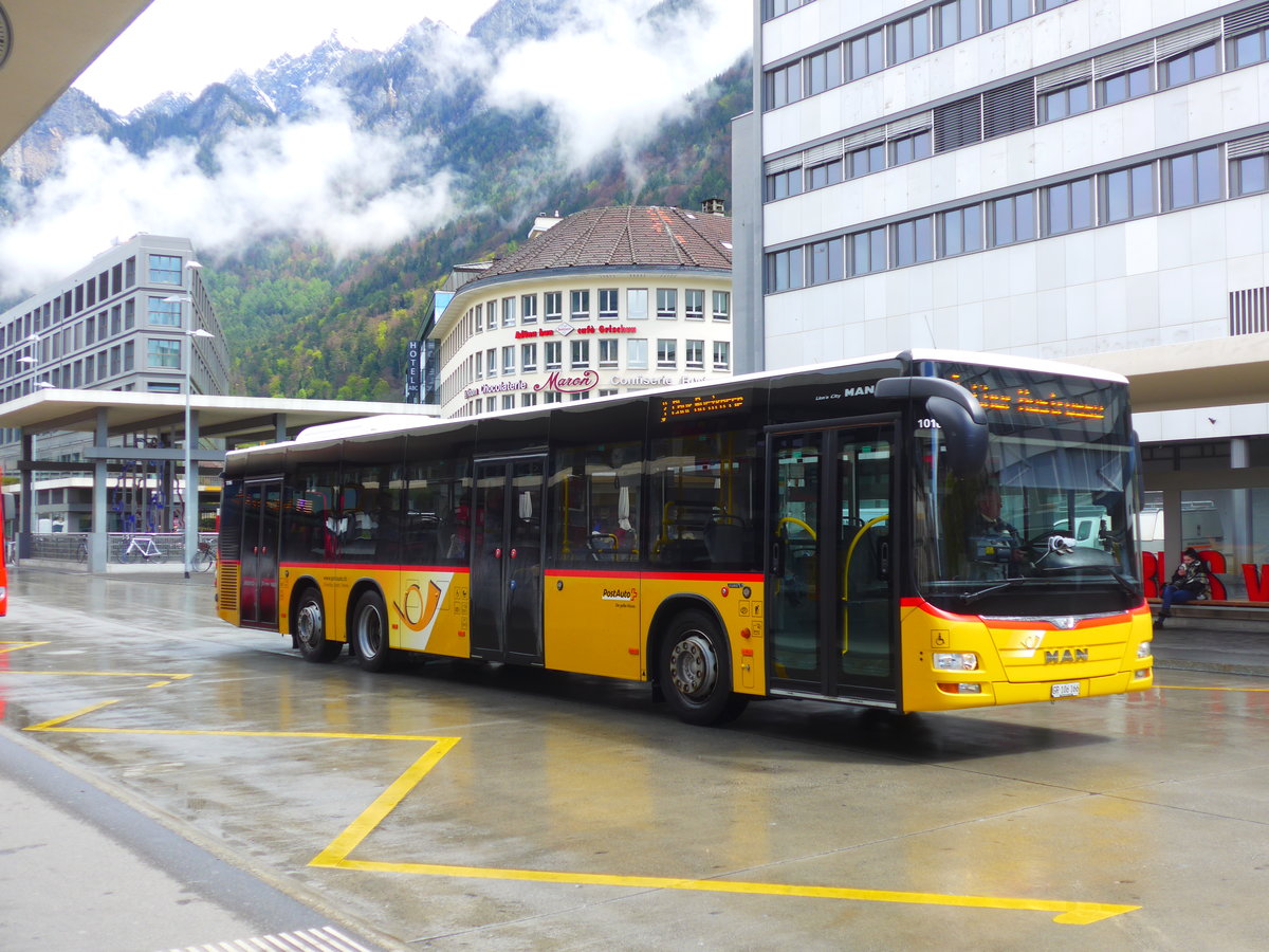 (179'991) - Dnser, Trimmis - GR 106'166 - MAN am 4. Mai 2017 beim Bahnhof Chur