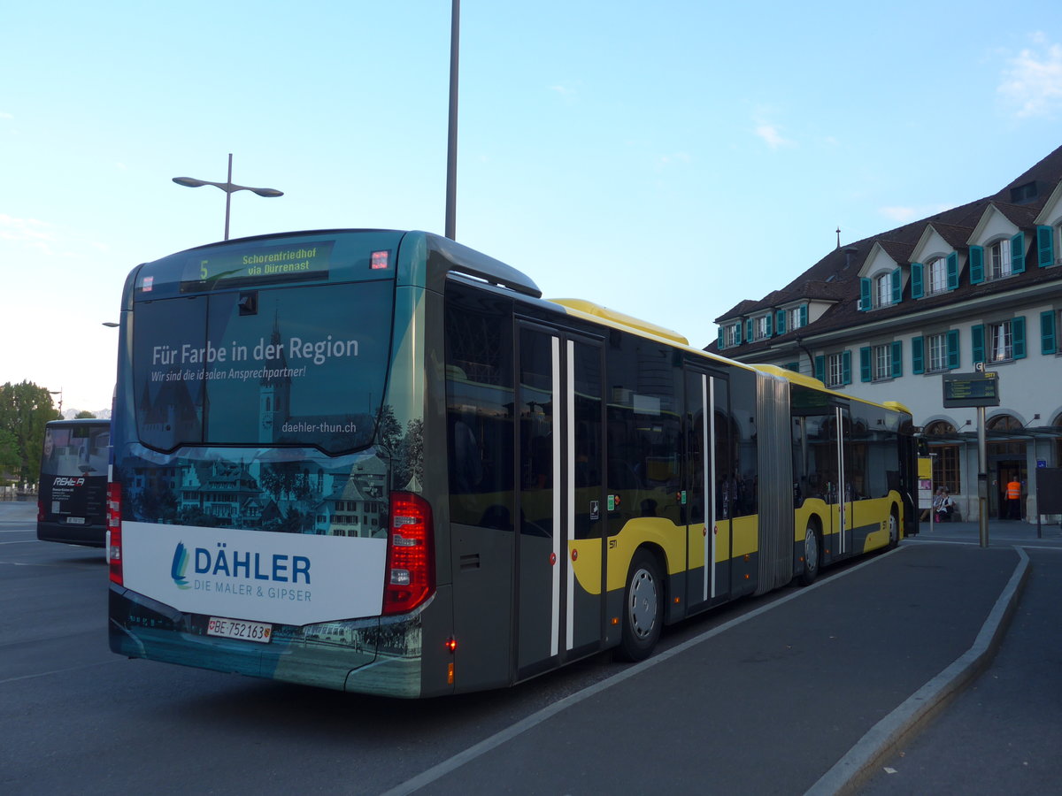 (180'162) - STI Thun - Nr. 163/BE 752'163 - Mercedes am 17. Mai 2017 beim Bahnhof Thun