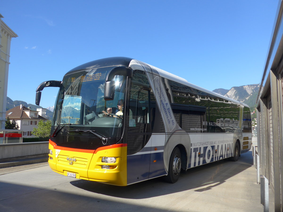 (180'407) - PostAuto Graubnden - GR 162'988 - MAN am 22. Mai 2017 in Chur, Postautostation