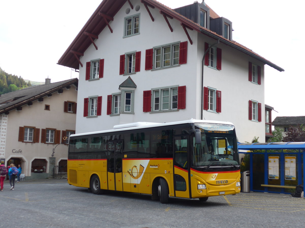 (180'478) - Mark, Andeer - GR 163'712 - Iveco am 23. Mai 2017 in Andeer, Post