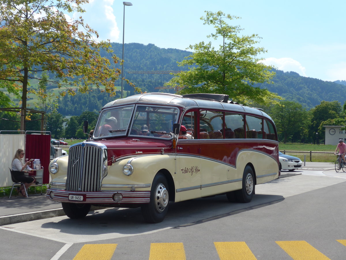 (180'871) - AAGU Altdorf - Nr. 90/UR 9452 - Saurer/FHS (ex Siegenthaler, Grnenmatt; ex Wildi, Luzern) am 28. Mai 2017 in Luzern, Allmend