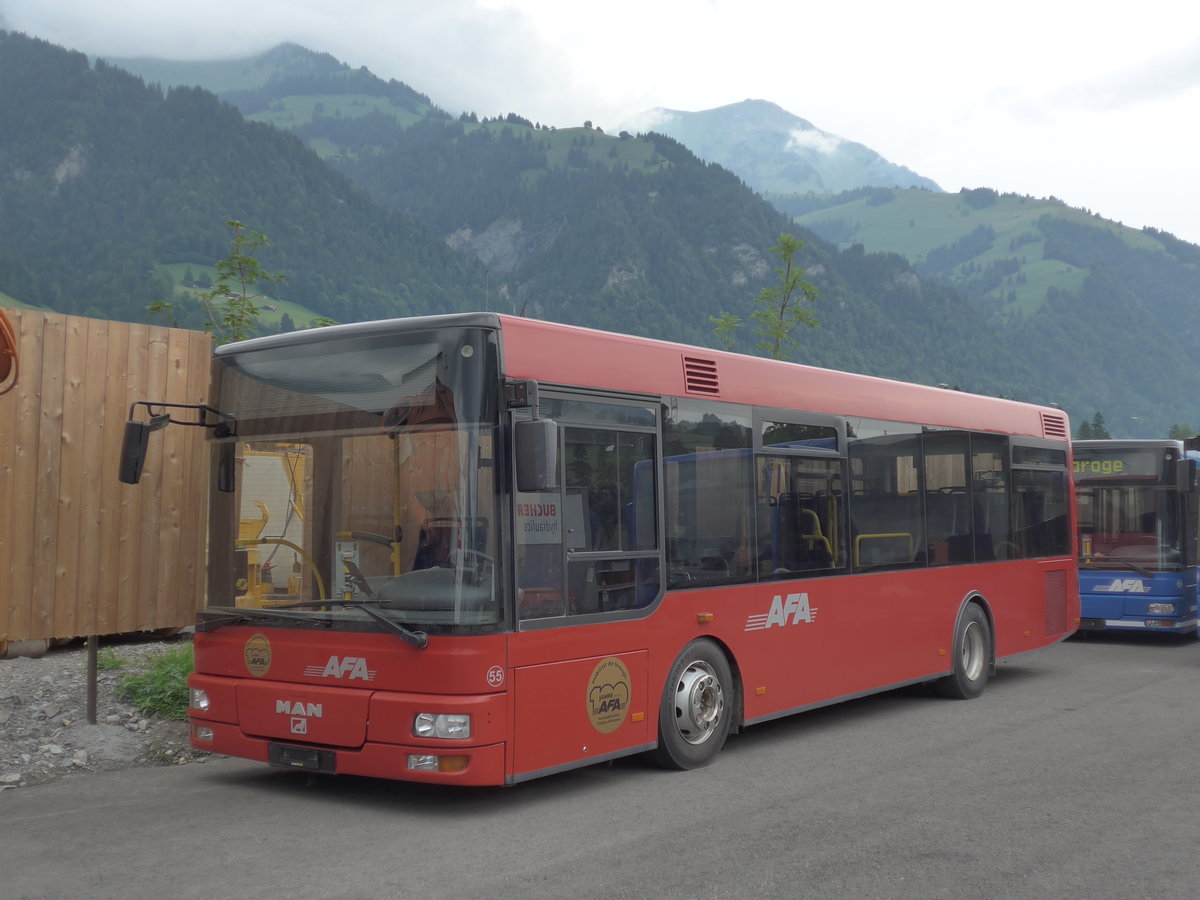 (181'096) - AFA Adelboden - Nr. 55 - MAN/Gppel am 14. Juni 2017 in Frutigen, Garage